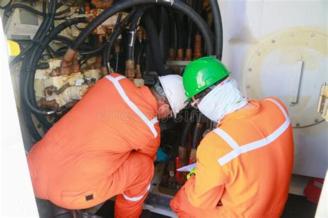 Offshore Oil And Gas Industry And Operated By Technician Petroleum