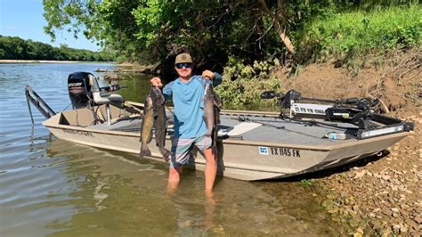 Setting Jug Lines In The River Catch Clean Cook Catfish For Dinner