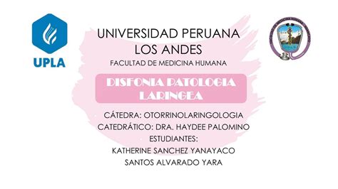 DISFONIA PATOLOGIA LARINGEA Katherine Sánchez yanayaco uDocz