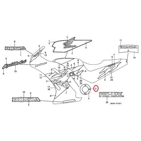 ADHESIVO GRIFO DE GASOLINA HONDA NSR