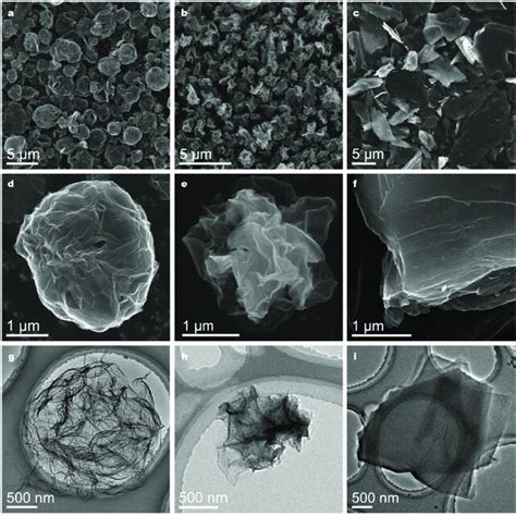 Low Magnification A C And High Magnification D F SEM Images Of PG