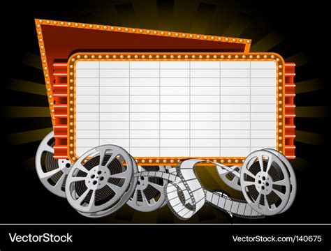 Movie marquee Royalty Free Vector Image - VectorStock