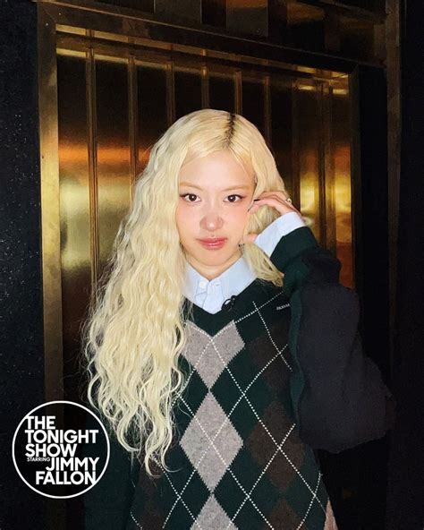 Rosé On The Tonight Show Starring Jimmy Fallon 12112024 • Celebmafia