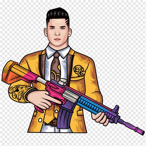 Man Gun Weapon Avatar Pubg Pubg Mobile Mascot Logo Gaming Png