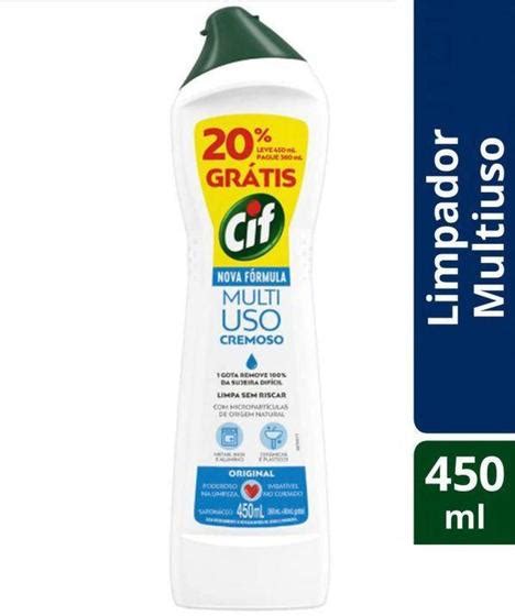 Limpador Multiuso Cif Cremoso 450ml Limpador Multiuso Magazine Luiza