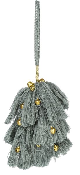 Wholesale Tassel And Jingle Bell Ornaments 12 Pc Ppk Ganz