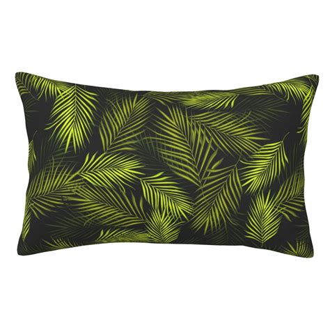 Adobk Tropical Palm Leaves Fern Leaf Print Pillow Cases Standard Size