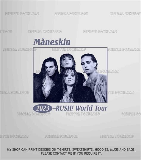 Maneskin Png Rock Band Png Vintage Maneskin Rush Maneskin World Tour