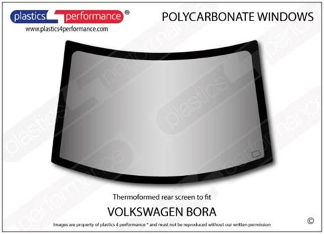 Volkswagen Bora Jetta Mk Lexan Polycarbonate Rear Window