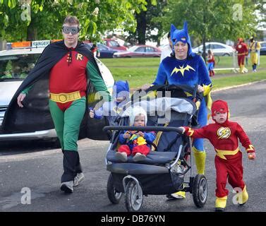 Superhero Fun Run Dublin Stock Photo Alamy