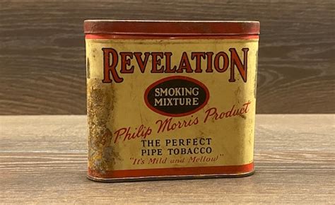 Vintage Revelation Smoking Mixture Tin Phillip Morris Etsy