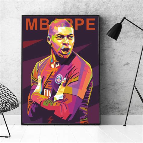 Kylian Mbappe Wpap I Uramljen Poster