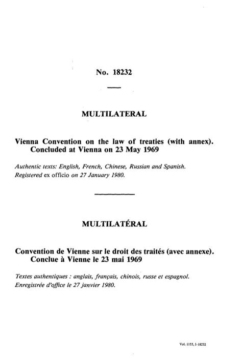 Vienna convention on law of treaties