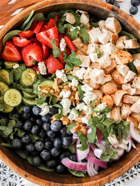 Greek Salad Bowl With Chicken Whole Lotta Yum