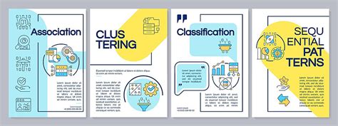 Blue And Yellow Brochure Template Featuring Techniques For Managing Impressions Vector Manual