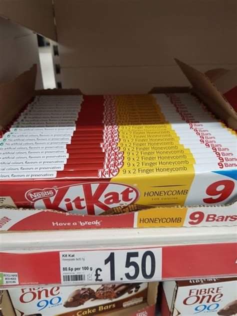 Kitkat 2 Finger Honeycomb Milk Chocolate Biscuit Bar Multipack £150