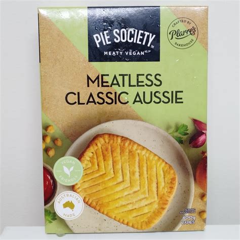 Pie Society Meatless Classic Aussie Reviews Abillion