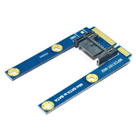 Msata To Sata Adapter Card Motherboard Mini Pcie To Pin Sata Ssd Solid