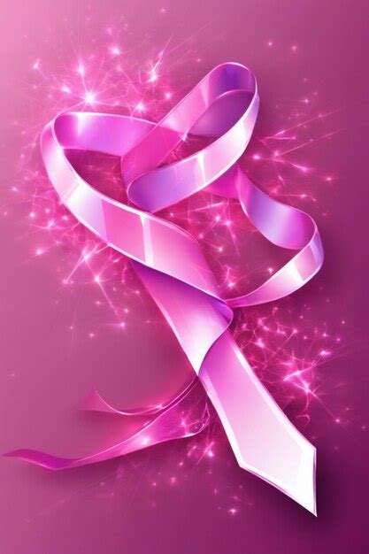 Premium Photo Magic Pink Ribbon Breast Cancer Woman