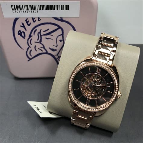 Ready Fossil BQ3728 Automatic Rose Gold Watch Barang Mewah Jam Tangan