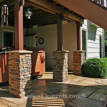 Faux Stone Column Wrap Ideas - Photos & Ideas | Houzz