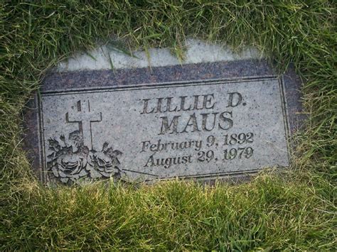 Lillie Dale Maus Maus M Morial Find A Grave