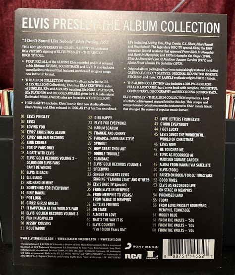 Elvis Presley The Complete Album Collection : r/ElvisPresley