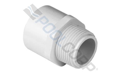 POOL360 2 PVC Male Adapter MPT X SOC SCH40