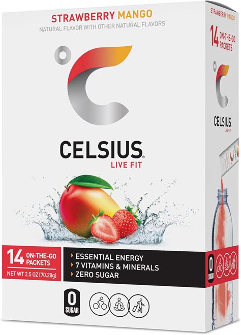 Celsius On The Go Powder Sticks 5 Flavor Variety Pack