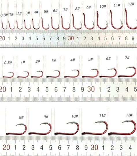 Fishing hooks size chart – Artofit