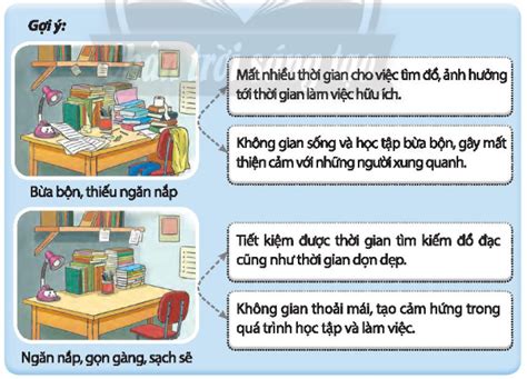 Nhiệm vụ 3 Tìm hiểu thói quen ngăn nắp gọn gàng sạch sẽ của em khi ở