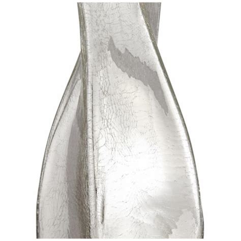 Pacific Coast Lighting Orin Twist Crackle Glass Table Lamp In Silver Mercure 1 Kroger