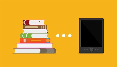 Lector De Libros Electrónicos Y Educación Moderna Por Estilo Plano