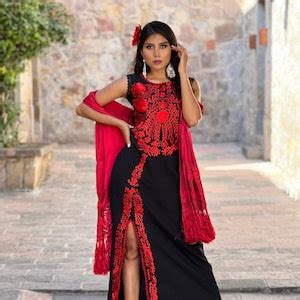 Long Mexican Traditional Dress S X Typical Mexican Dress Boho