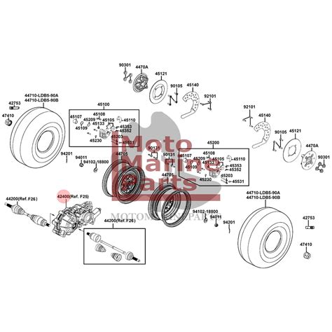 DIFFERENTIAL ASSY FR FINAL Kymco MXU 500 UXV 500 Original 42400 LDB5