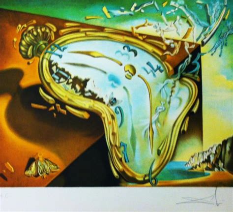 Salvador Dali Clock - Signed Lithograph - (Salvador Dali Watch ...