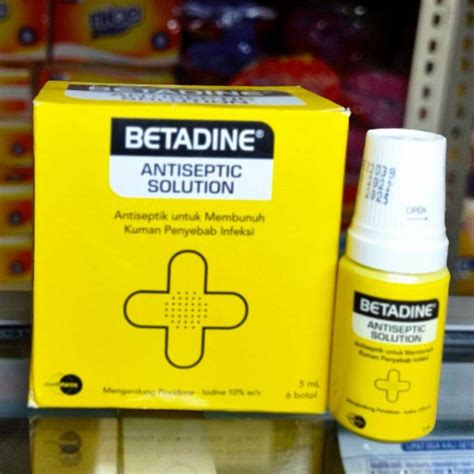 Betadine Antiseptik 5 Ml Obat Antiseptic Solution Luka Betadin 5ml