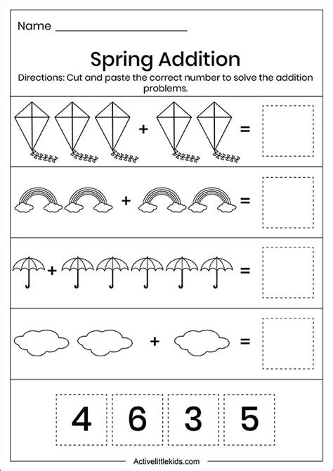 Spring Addition Worksheets Printable Word Searches