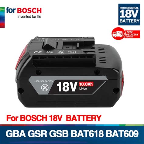 Bateria Recarreg Vel Li Ion Para Bosch 18V Power Tool Backup Substitui