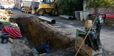 Craponne Sur Arzon Le Haut Du Boulevard De Vinols En Travaux