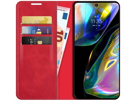 Slimfit Wallet Case Motorola Moto G Hoesje Rood