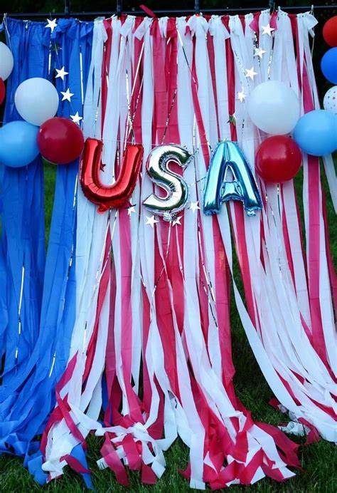 4th Of July Fringes Backdrop American Backdrop Patriot Backdrop 4thjuly