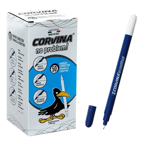Ручка капиллярная стираемая, Corvina "No Problem", двусторонняя, узел 0 ...