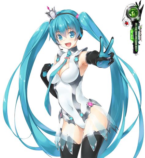 Cyan Hair Hatsune Miku Race Queen Vocaloid