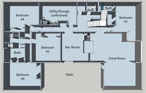 Basement floor plans ideas | Hawk Haven