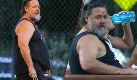 Russell Crowe Pudgy Movie Star Fatter Than Ever New Photos