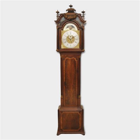 A Fine And Elegant 18th Century Mahogany Longcase Clock Bada