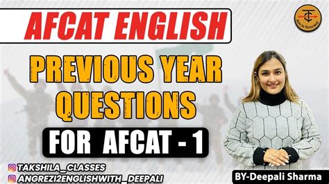 Afcat English Previous Year Questions Discussion BY DEEPALI Ma Am