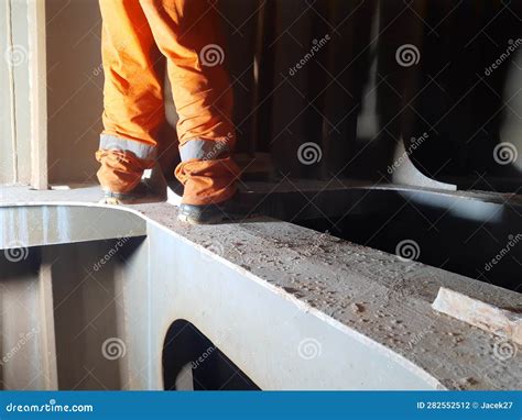 Ship Repair at the Shipyard in Gdynia, Poland Stock Photo - Image of ...