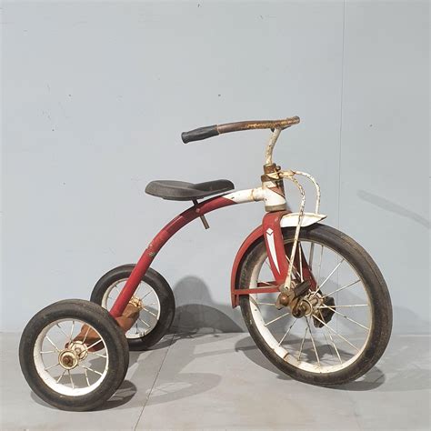 Vintage Childrens Red Midwest Industries Tricycle Sold Tramps Uk